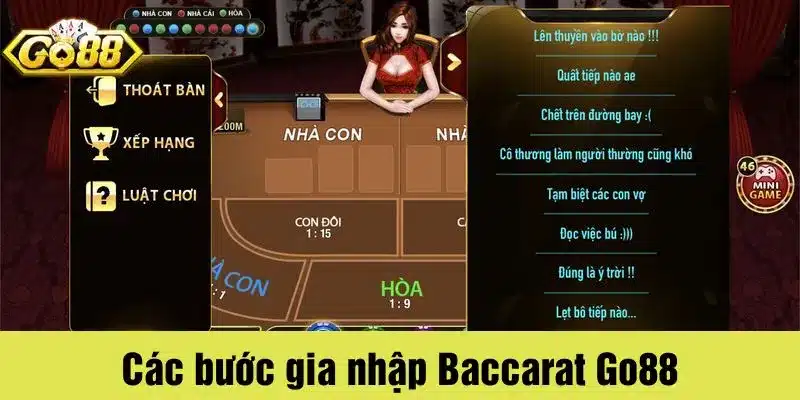 Gia nhập thế giới Baccarat Go88 nhanh chóng