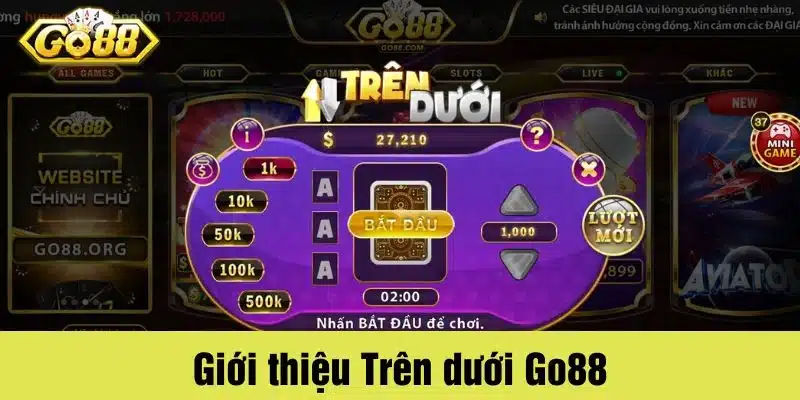Giới thiệu tựa game Trên dưới tại nhà cái Go88