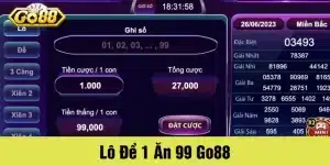 Lô đề 1 ăn 99 Go88