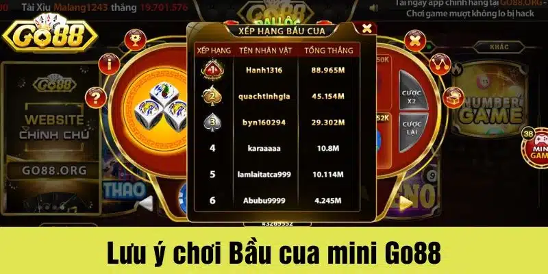 Lưu ý chơi Bầu cua mini giúp bạn tăng cơ hội chiến thắng