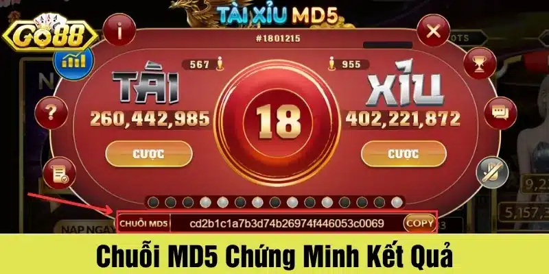 Tài xỉu MD5 Go88 an toàn và minh bạch