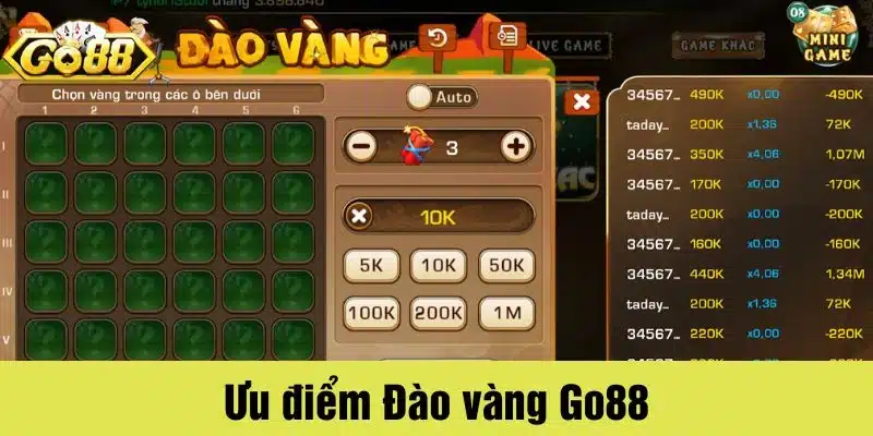 Đào vàng tại Go88 là cơ hội săn tìm những kho báu ẩn giấu